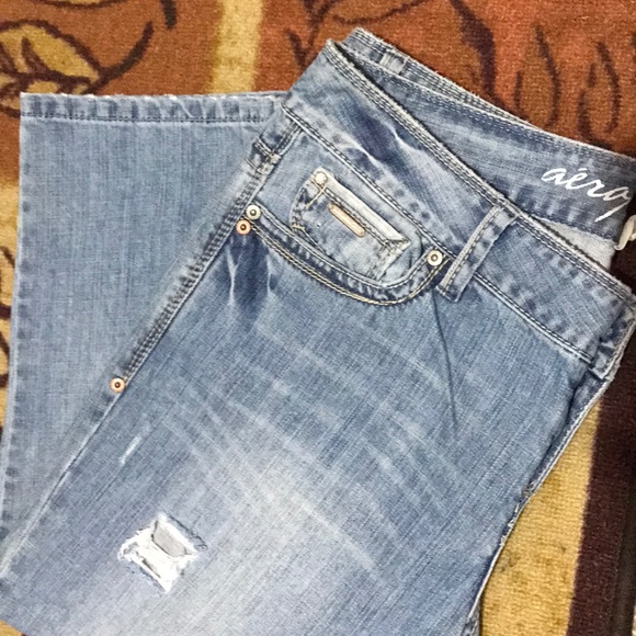 ❌SOLD❌Gorgeous AEROPOSTALE JEAN CAPRIS size 13/14 - Picture 5 of 8